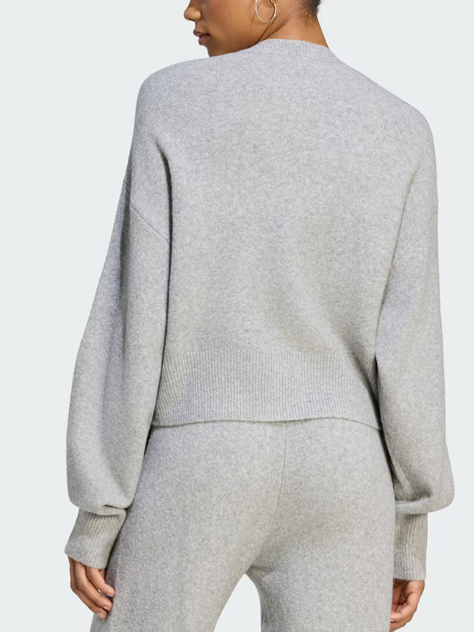 Adidas Essentials Knit Medium Grey Heather Cardigan Fall 2026 | MEDIUM GREY HEATHER