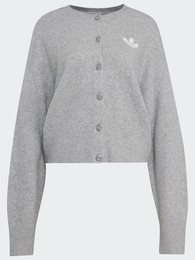 Adidas Essentials Knit Medium Grey Heather Cardigan Fall 2026 | MEDIUM GREY HEATHER