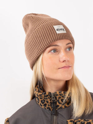 Eivy Easter Rib Wool Faded Coffee Beanie 2025