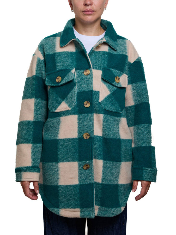 Nana The Brand Annabelle Jacket Fall 2025 | GREEN/TAN PLAID