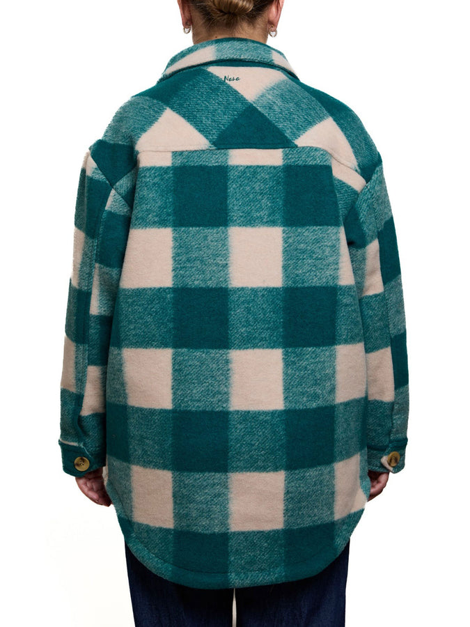 Nana The Brand Annabelle Jacket Fall 2025 | GREEN/TAN PLAID