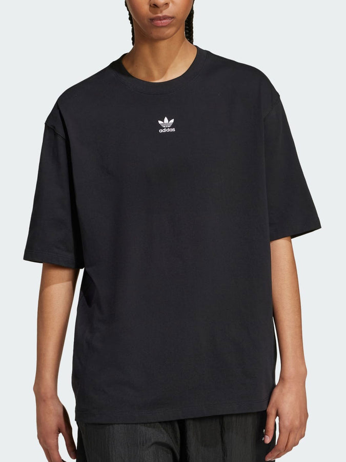 Adidas Essentials Boyfriend Black T-Shirt Spring 2026 | BLACK