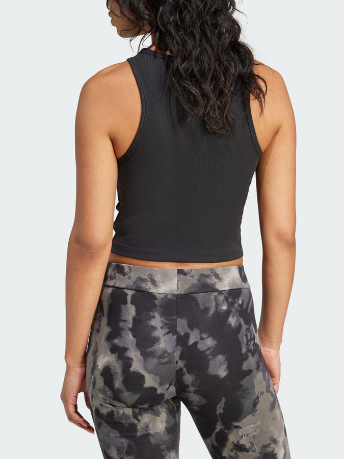 Adidas Essentials Rib Black Tank Top Spring 2026 | BLACK