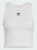 Adidas Essentials Rib White Tank Top Holiday 2025