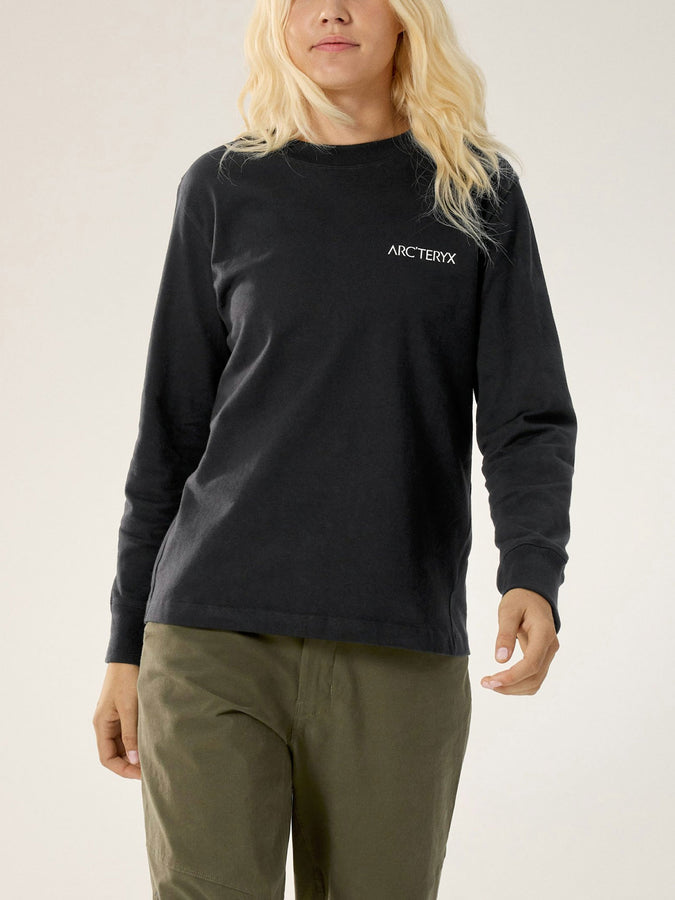 Arcteryx Kragg Cotton Bird Long Sleeve T-Shirt Spring 2026 | BLACK/WHITE