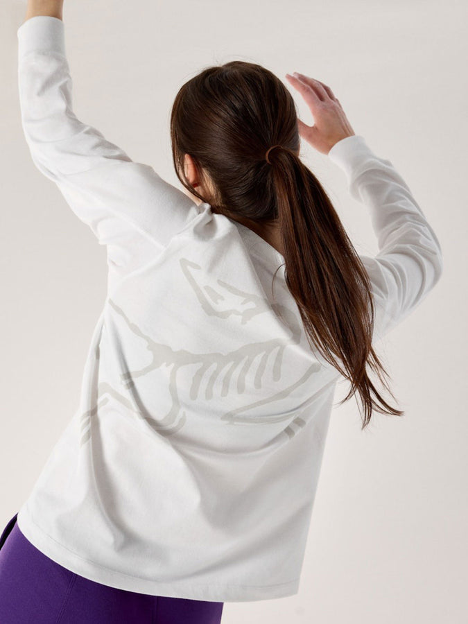 Arcteryx Kragg Cotton Bird Long Sleeve T-Shirt Spring 2026 | WHITE LIGHT/WHITE