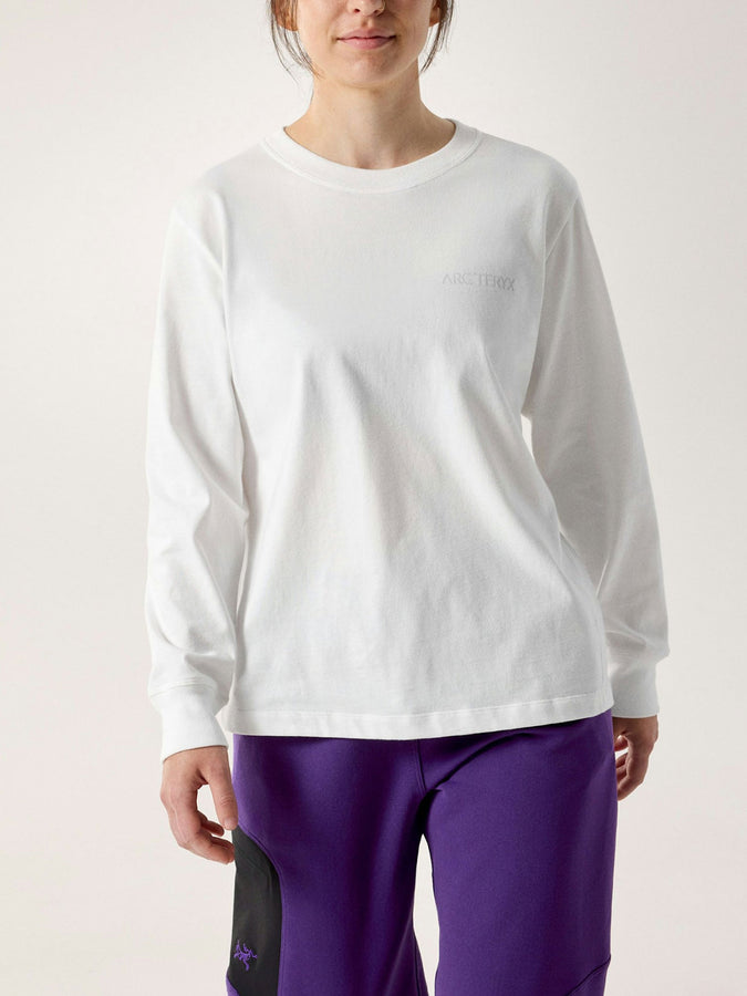 Arcteryx Kragg Cotton Bird Long Sleeve T-Shirt Spring 2026 | WHITE LIGHT/WHITE