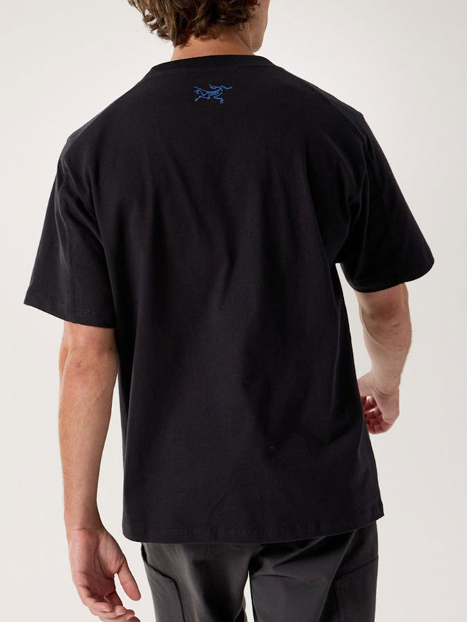 Arcteryx Kragg Cotton Lithographica T-Shirt Fall 2025 | BLACK