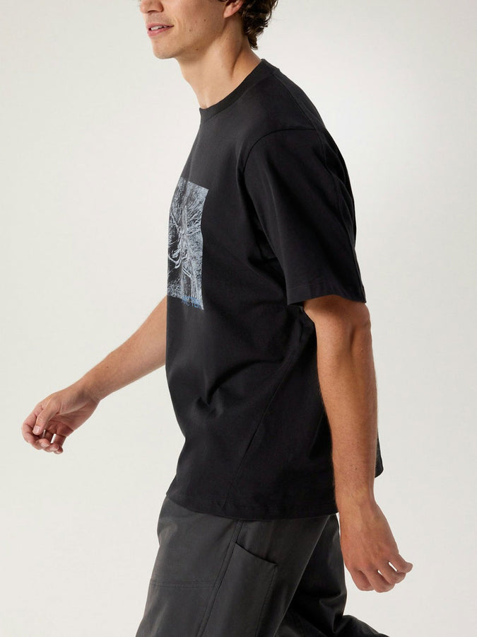 Arc'teryx Kragg Cotton Lithographica T-Shirt | BLACK