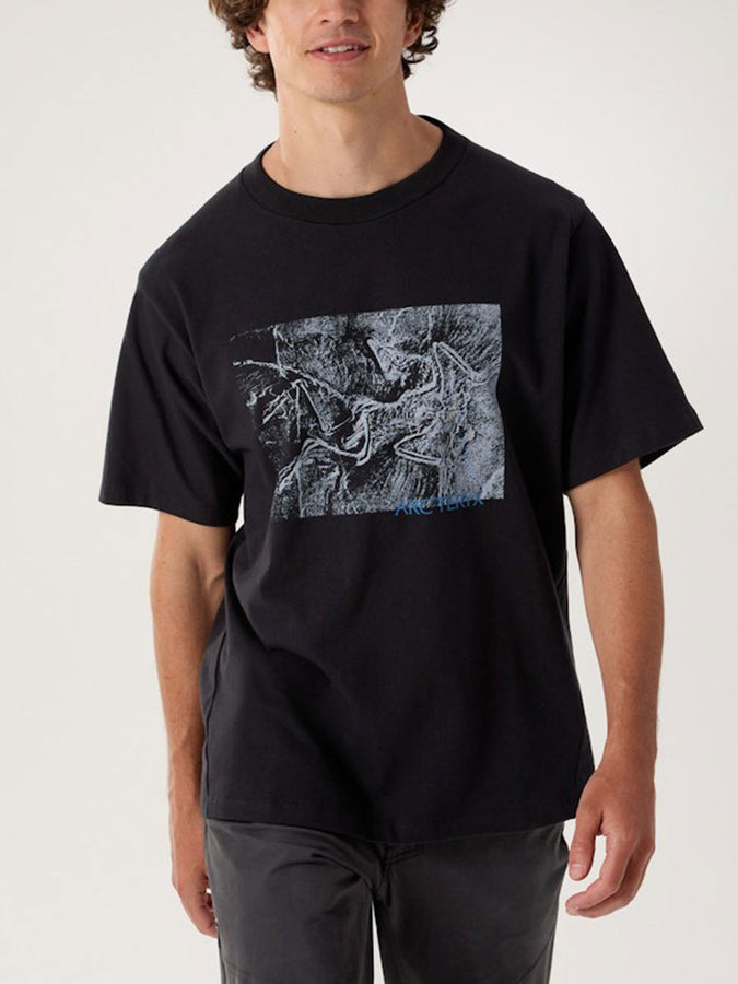 Arc'teryx Kragg Cotton Lithographica T-Shirt | BLACK