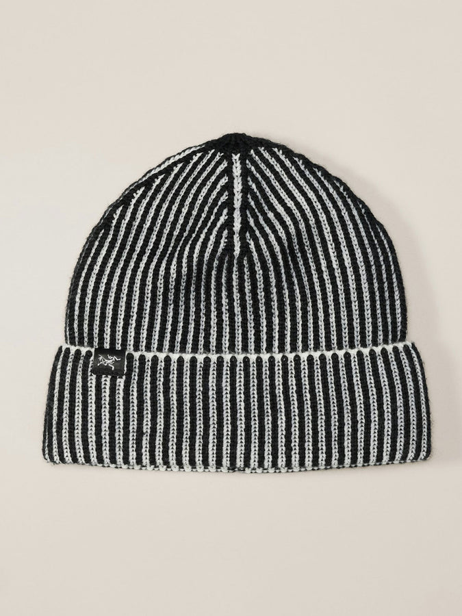 Arc'teryx Ribbed Beanie | BLACK/ARCTIC SILK