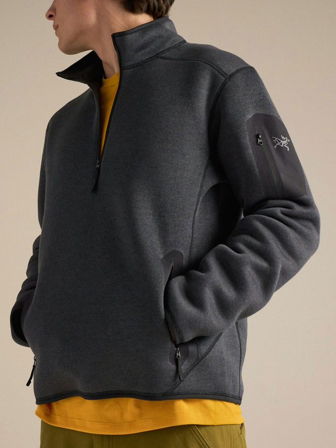 Arc'teryx Covert 1/2 Zip Fleece Fall 2026 | BLACK HEATHER