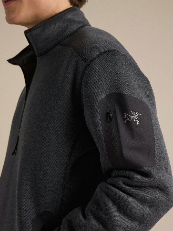 Arc'teryx Covert 1/2 Zip Fleece Fall 2026 | BLACK HEATHER