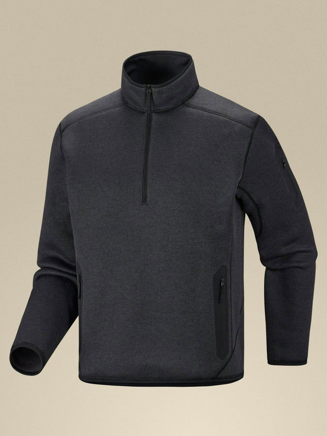Arc'teryx Covert 1/2 Zip Fleece Fall 2026 | BLACK HEATHER