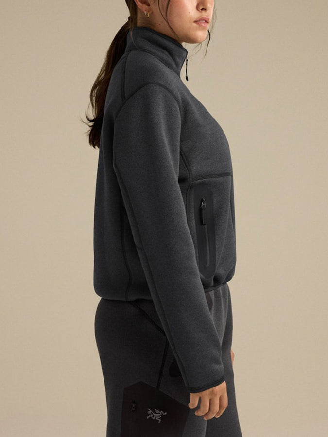 Arc'teryx Covert 1/2 Zip Fleece Fall 2026 | BLACK HEATHER