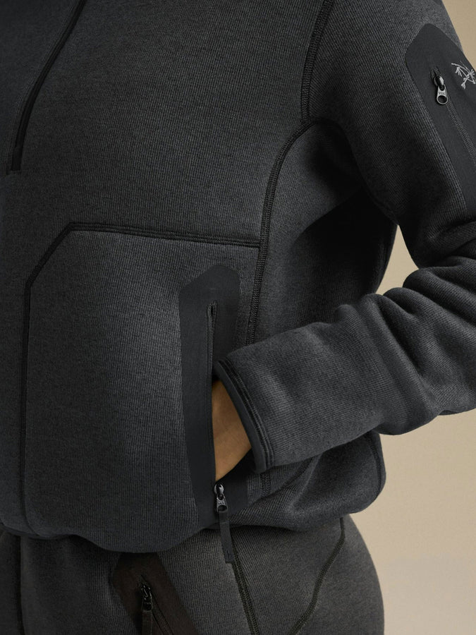 Arc'teryx Covert 1/2 Zip Fleece Fall 2026 | BLACK HEATHER