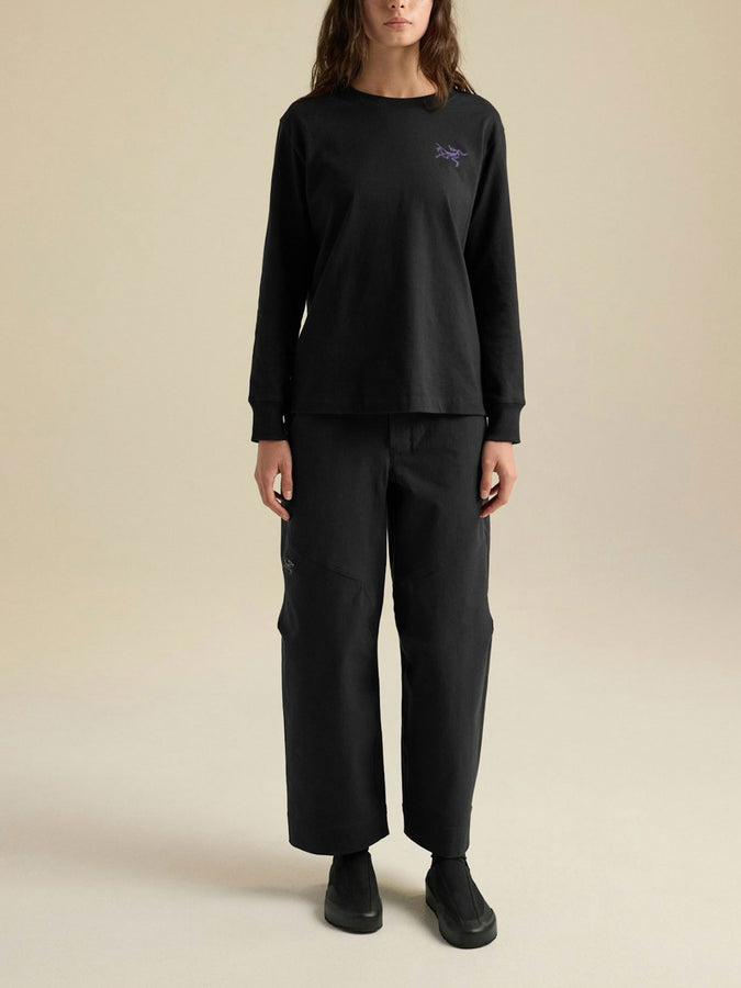 Arc'teryx Kragg Cotton 1989 Long Sleeve T-Shirt Fall 2026 | BLACK/VIOLECTRIC
