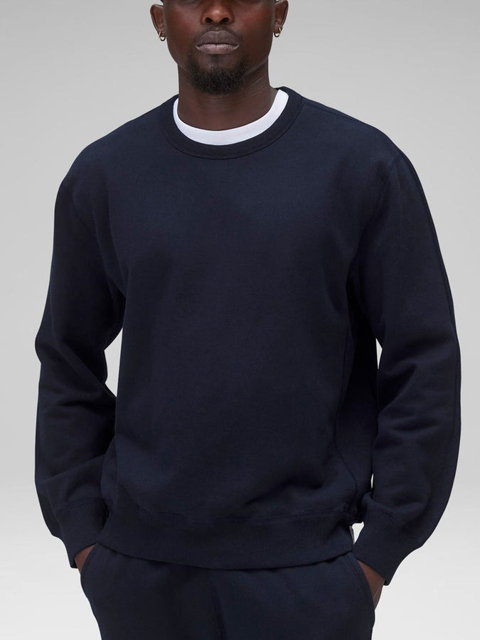 Reigning Champ Midweight Terry Standard Crewneck Sweatshirt | NAVY