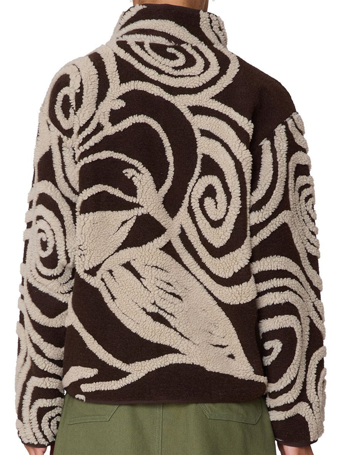 Obey Swirls Jacquard Jacket Fall 2025 | BROWN MULTI (BWM)