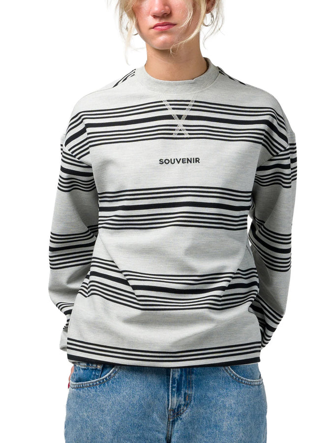 Souvenir Stripped Crewneck Fall 2026 | ATHLETIC GREY