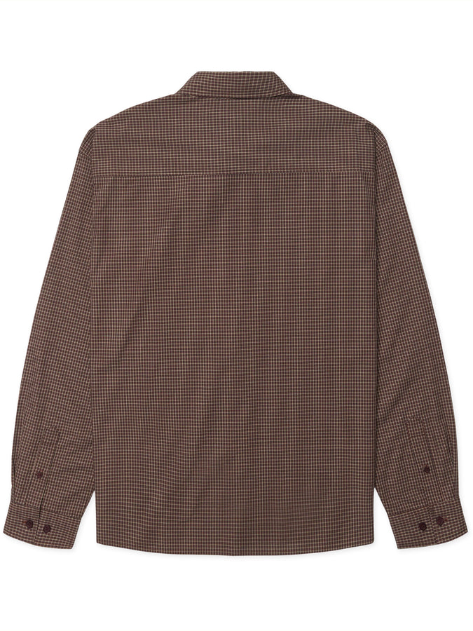 Woodbird Buzo Dau Check L/S Buttondown Shirt Fall 2026 | BROWN/RED