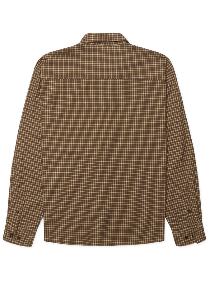 Woodbird Buzo Man Check L/S Buttondown Shirt Fall 2026 | BROWN/HONEY