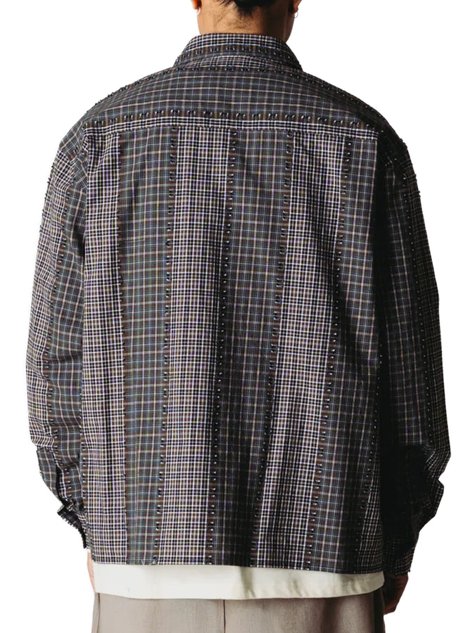 Woodbird Buzo Woma L/S Buttondown Shirt Fall 2026 | BROWN/GREEN