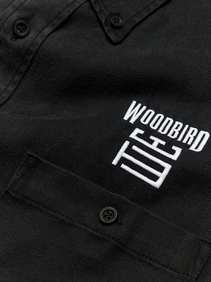 Woodbird Jong Denim L/S Buttondown Shirt Fall 2026 | BLACK