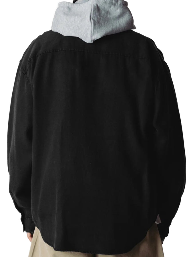 Woodbird Jong Denim L/S Buttondown Shirt Fall 2026 | BLACK