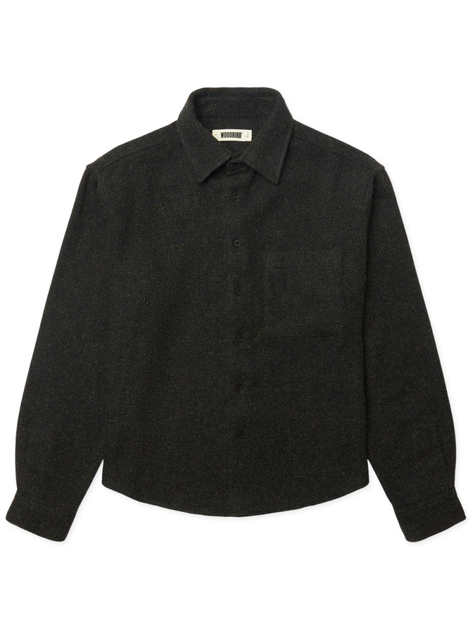 Woodbird Jong Multi Long Sleeve Buttondown Shirt Fall 2026 | DARK NAVY