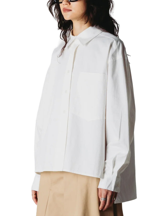 Woodbird Lei Long Sleeve Buttondown Shirt Fall 2026 | WHITE