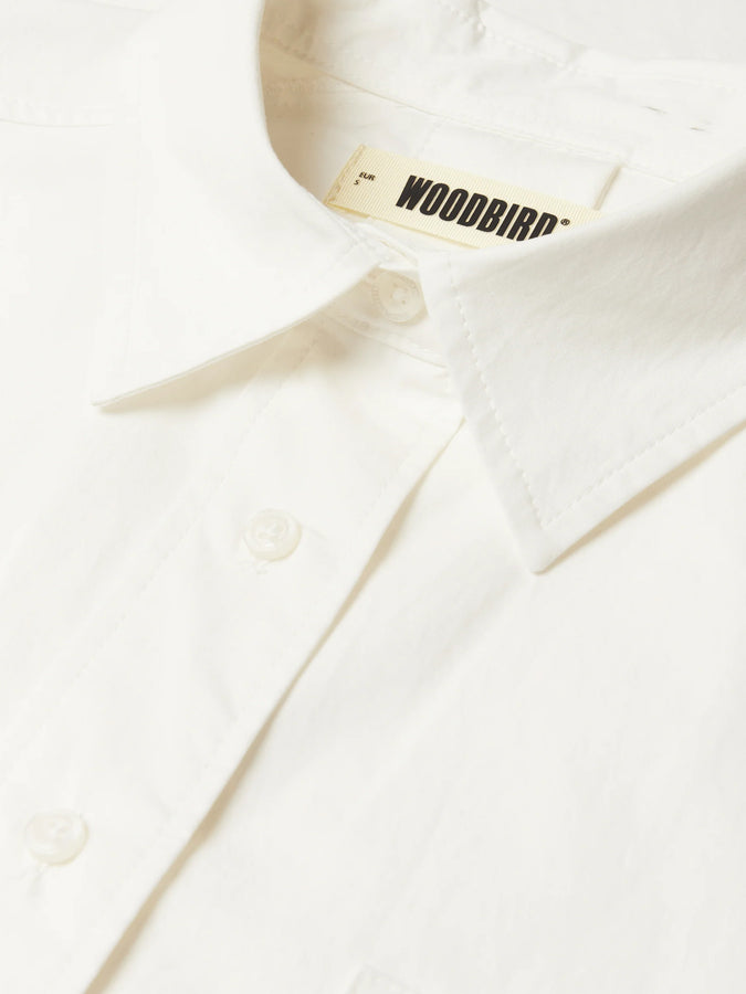 Woodbird Lei Long Sleeve Buttondown Shirt Fall 2026 | WHITE