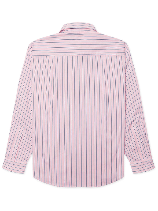 Woodbird Liva Stripe Long Sleeve Buttondown Shirt Fall 2026 | PINK