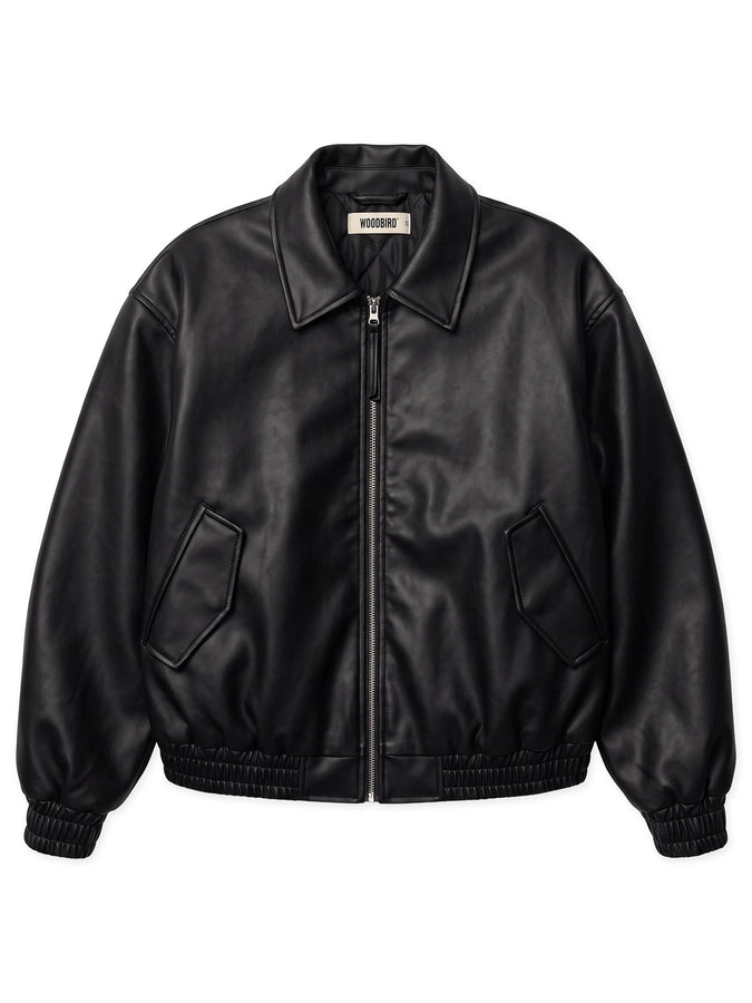 Woodbird Bue Washed Pu Jacket Fall 2026 | BLACK