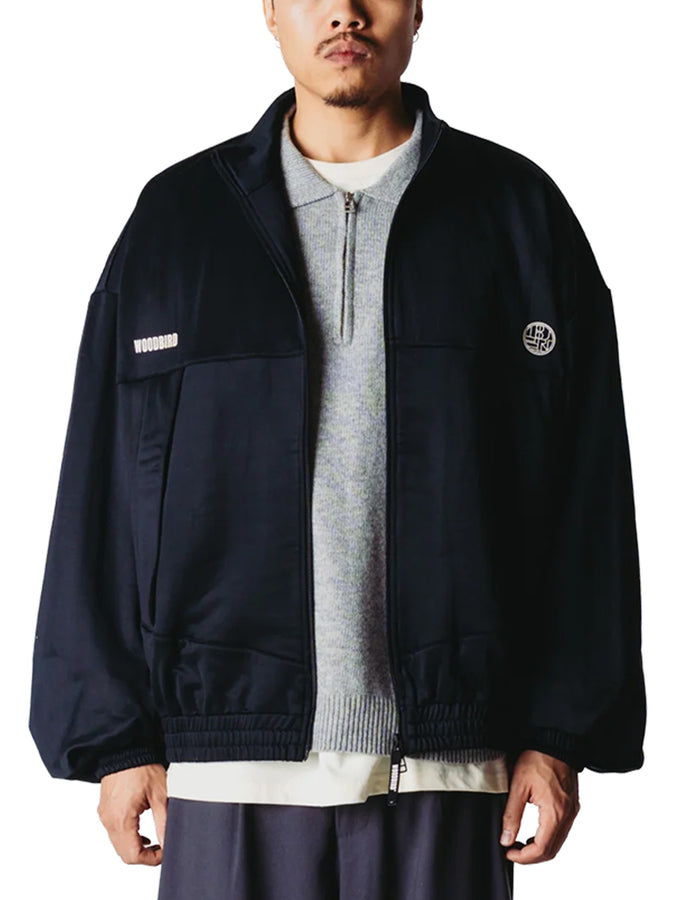 Woodbird Chang Solid Track Jacket Fall 2026 | BLACK