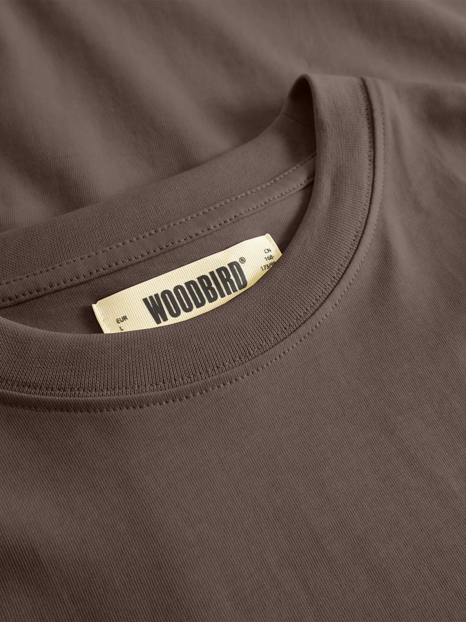 Woodbird Baine Base T-Shirt Fall 2026 | BROWN