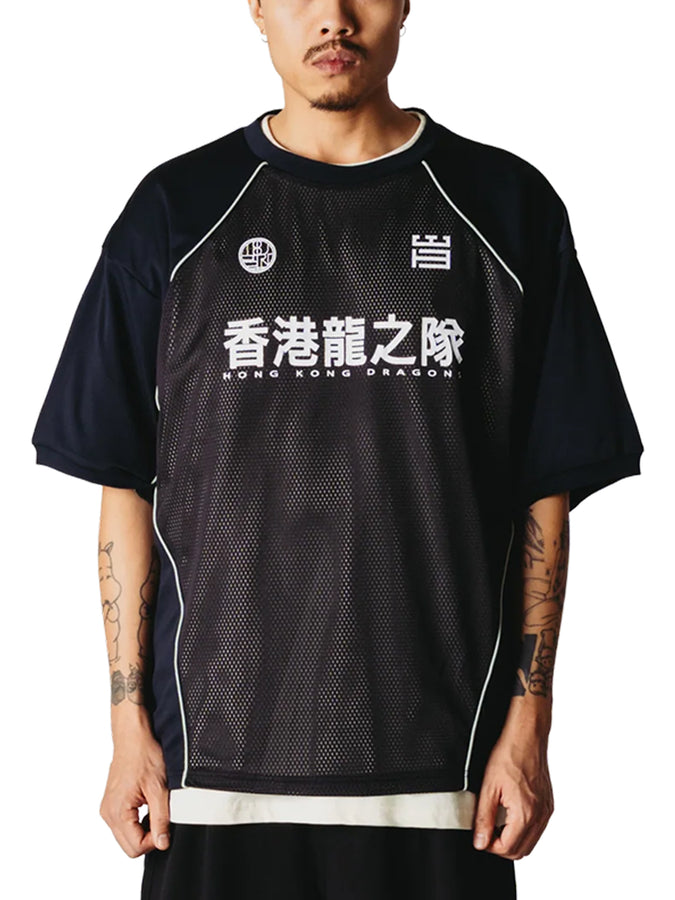 Woodbird Beam Mesh Cut T-Shirt Fall 2026 | BLACK