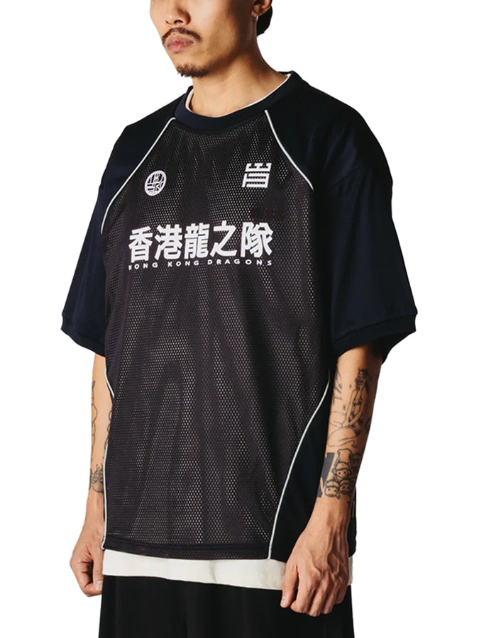 Woodbird Beam Mesh Cut T-Shirt Fall 2026 | BLACK