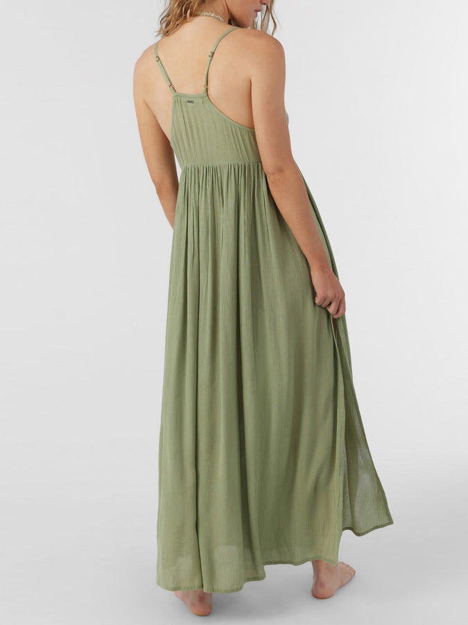 O’Neill Saltwater Solids Mel Women Maxi Cover-Up Spring 2024 | OIL GREEN (OGN)