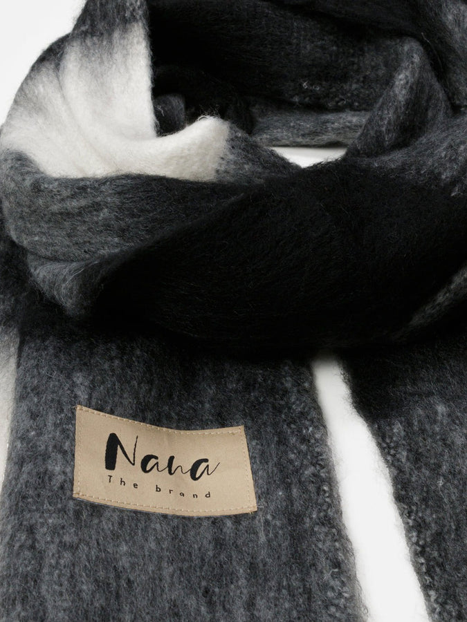 Nana The Brand Geneve Scarf | BLACK/WHITE