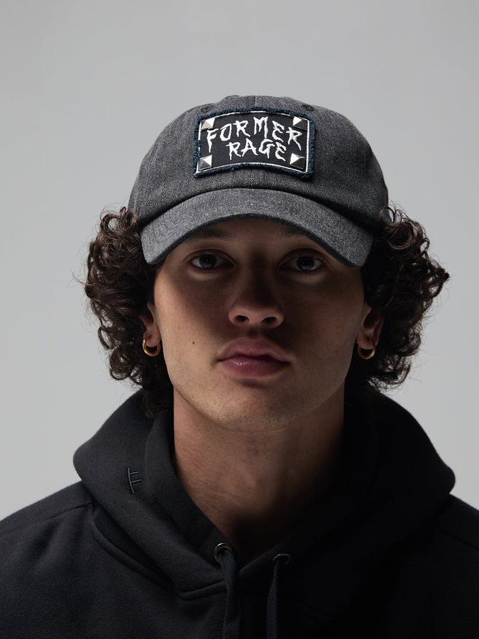 Former Studded Strapback Hat | BLACK