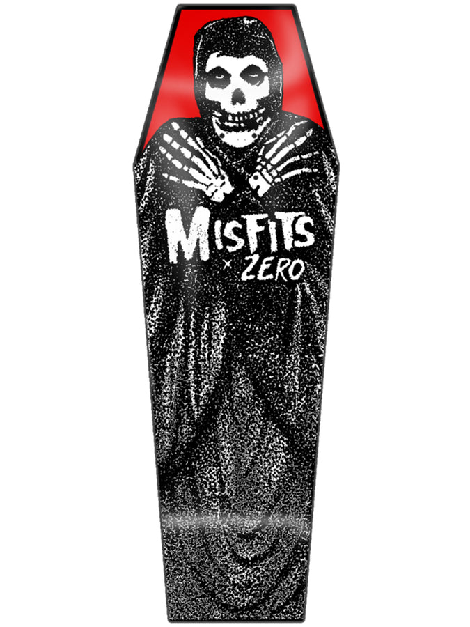 Zero x Misfit Fiend Coffin 10.5 Old School Skateboard Deck | BLACK
