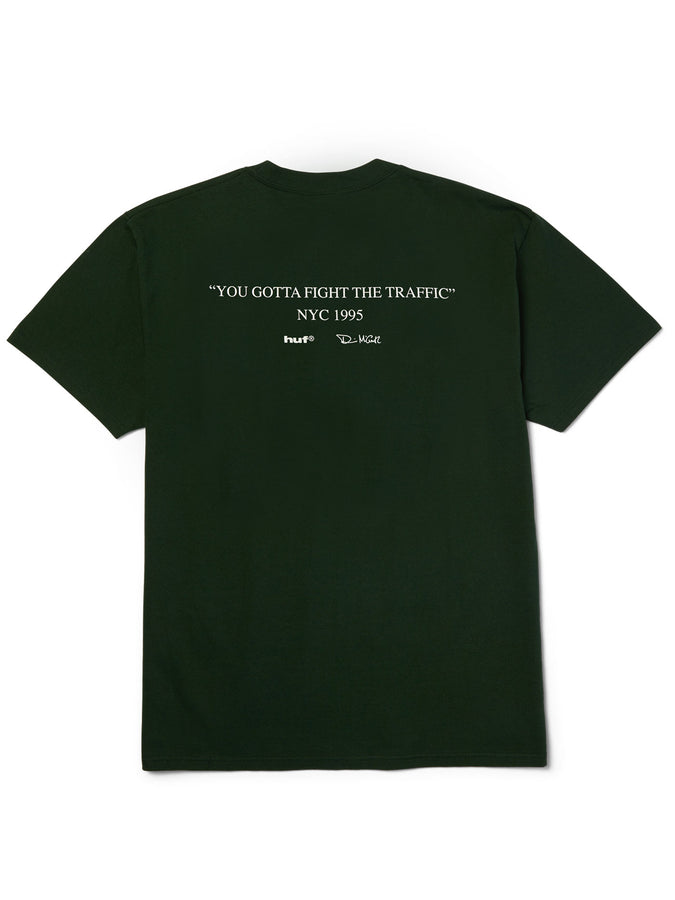 Huf Fight The Traffic T-Shirt Summer 2026 | FOREST GREEN