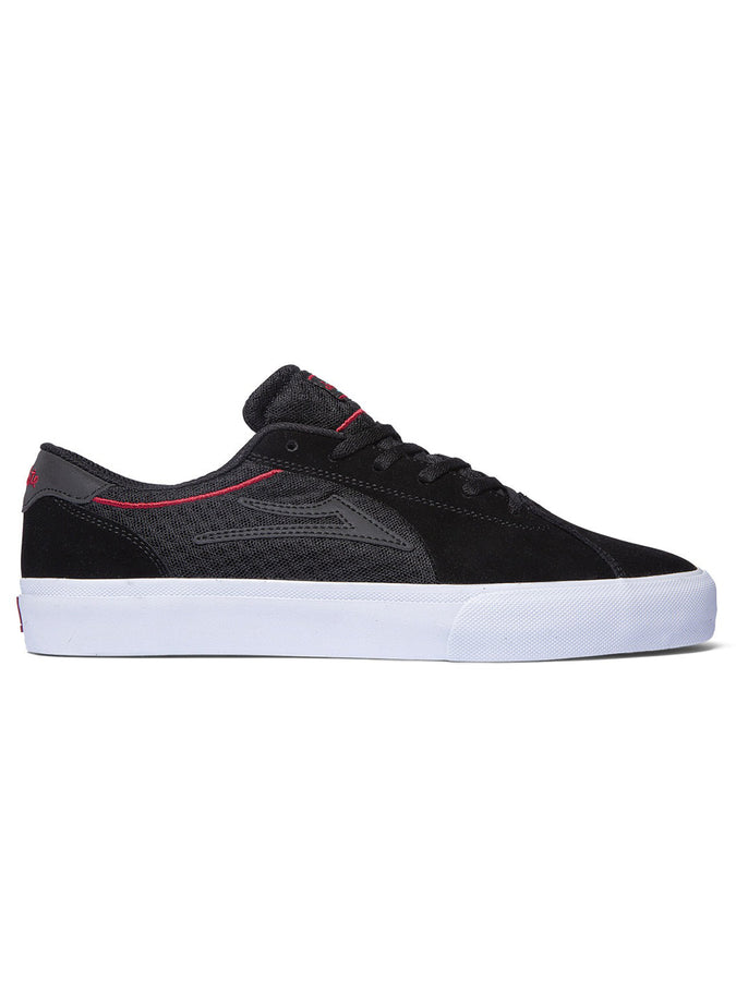 Lakai x Chocolate Flaco 2 Black/Red Suede Shoes Spring 2024 | BLACK/RED SUEDE (BRS)