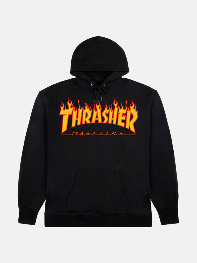 Thrasher Flame Logo Hoodie | BLACK