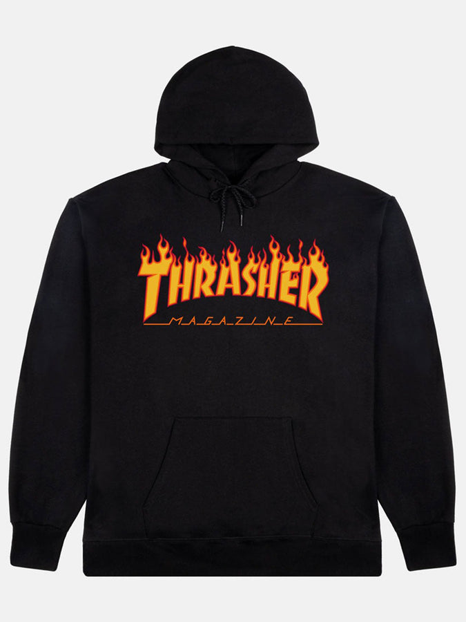 Thrasher Flame Logo Hoodie Spring 2026 | BLACK