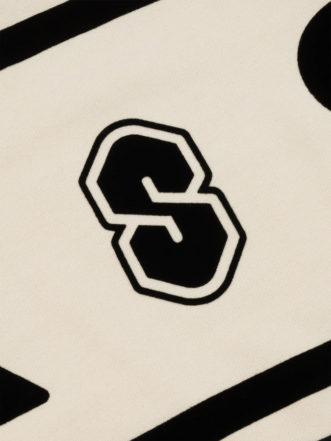 Souvenir Fleece Rugby Long Sleeve Polo Winter 2026 | BLACK/MARSHMALLOW