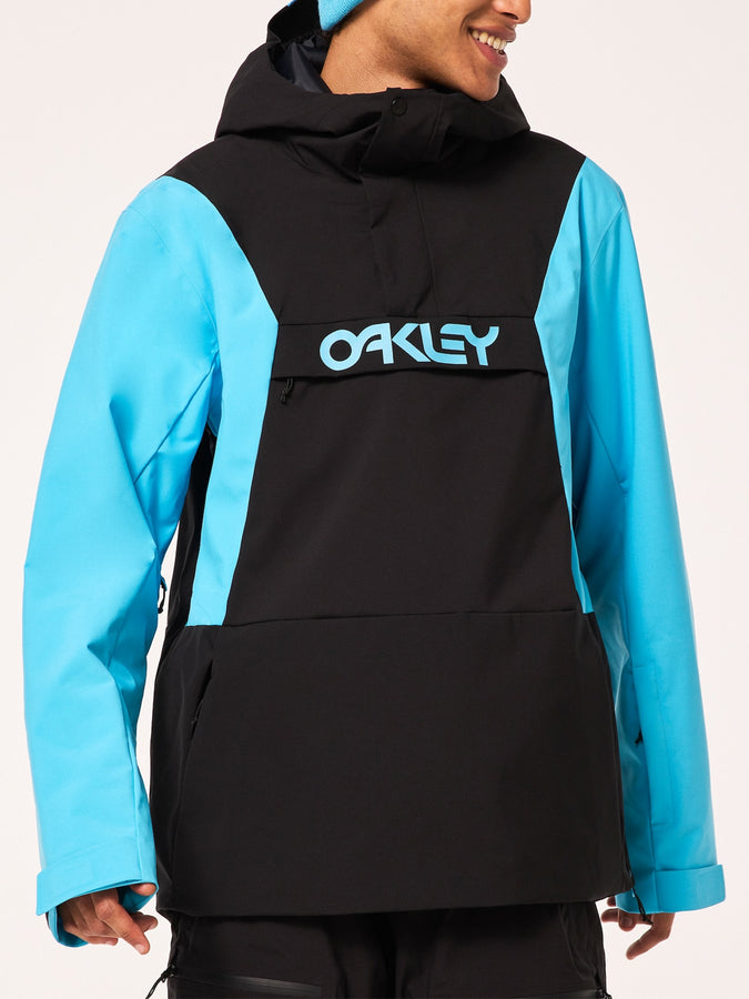 Oakley TNP TBT Insulated Anorak Snowboard Jacket 2024 | BLACK/BRIGHT BLUE (9WT)