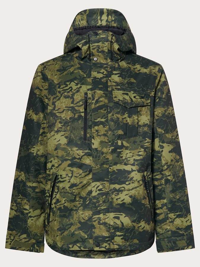 Oakley Core Divisional RC Snowboard Jacket 2025 | TIGER CAMO GREEN (BFQ)
