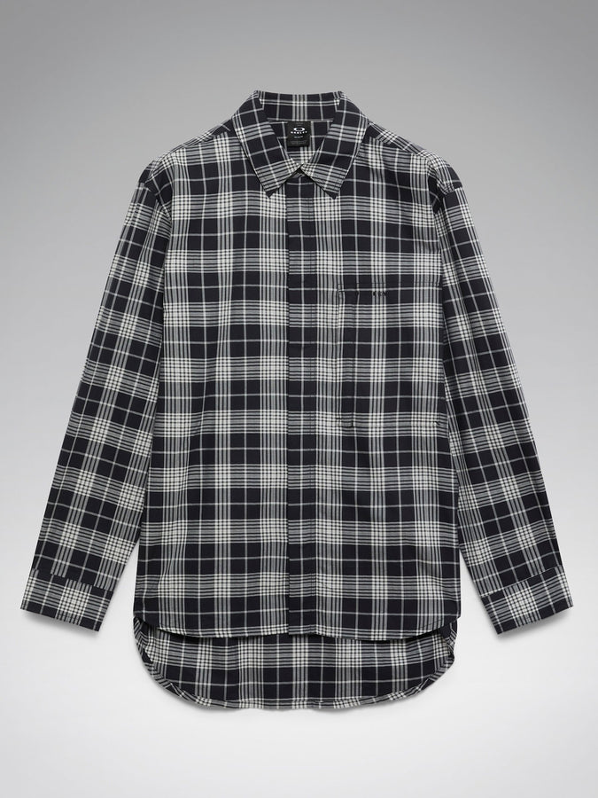 Oakley Oak Light Plaid Long Sleeve Buttondown Shirt Spring 2026 | BLACK CHECK (26O)